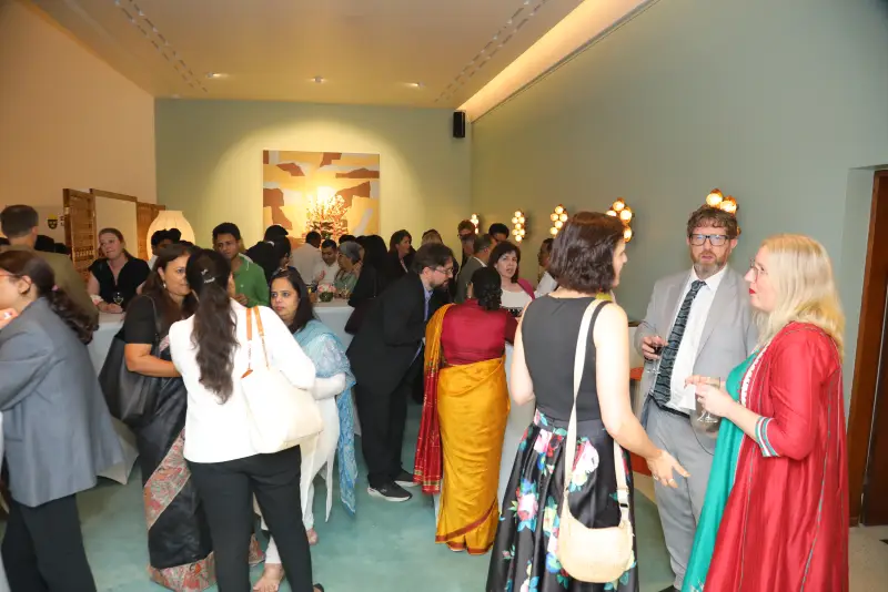 Delegates meeting during the festival